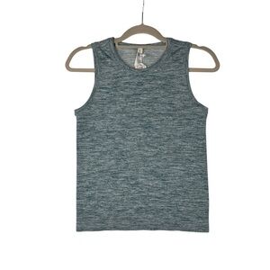 Athleta In Motion Seamless Teal Heather Athletic Athleisure Tank Top Size XXS